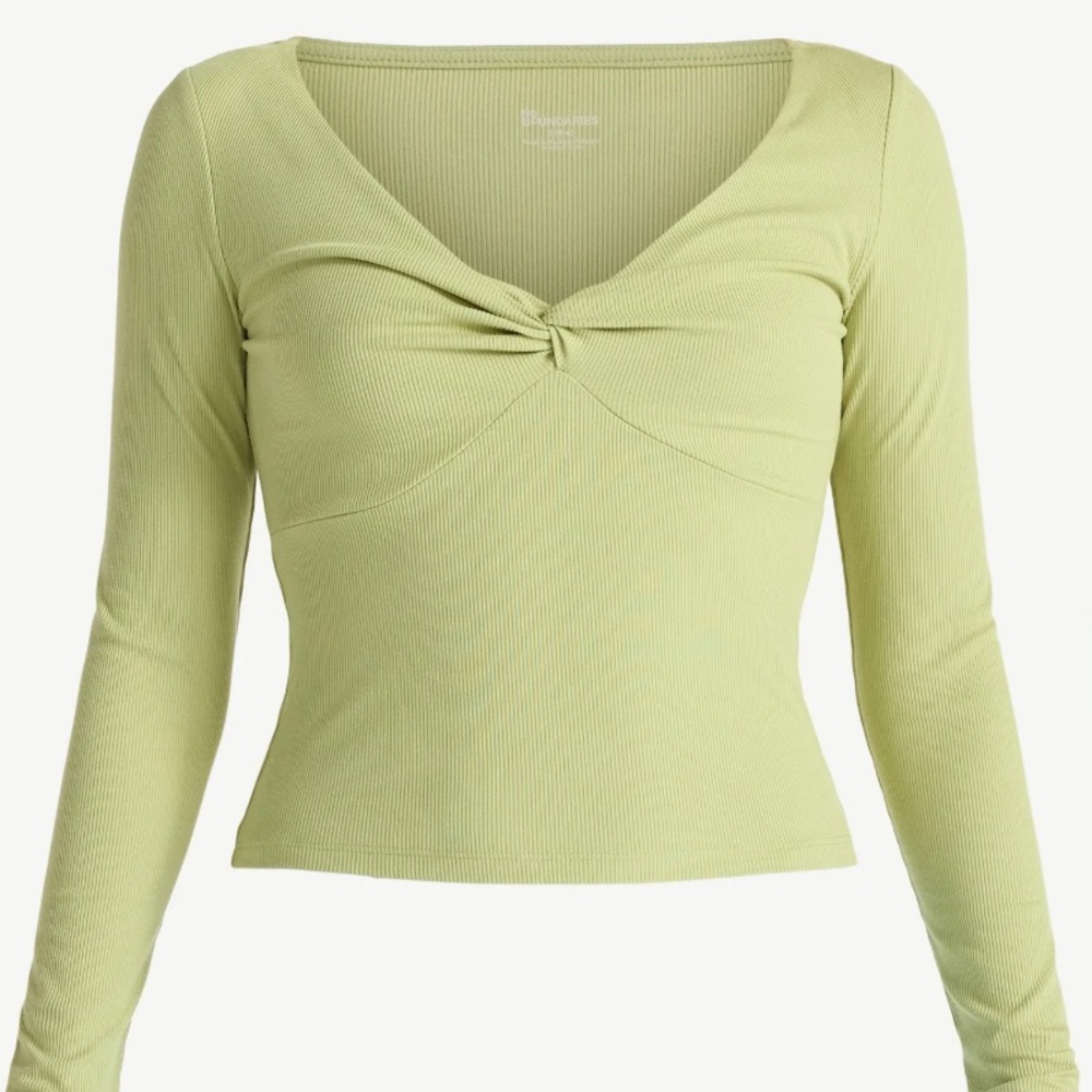 No Boundaries Women’s Twist Front Long Sleeve Top
